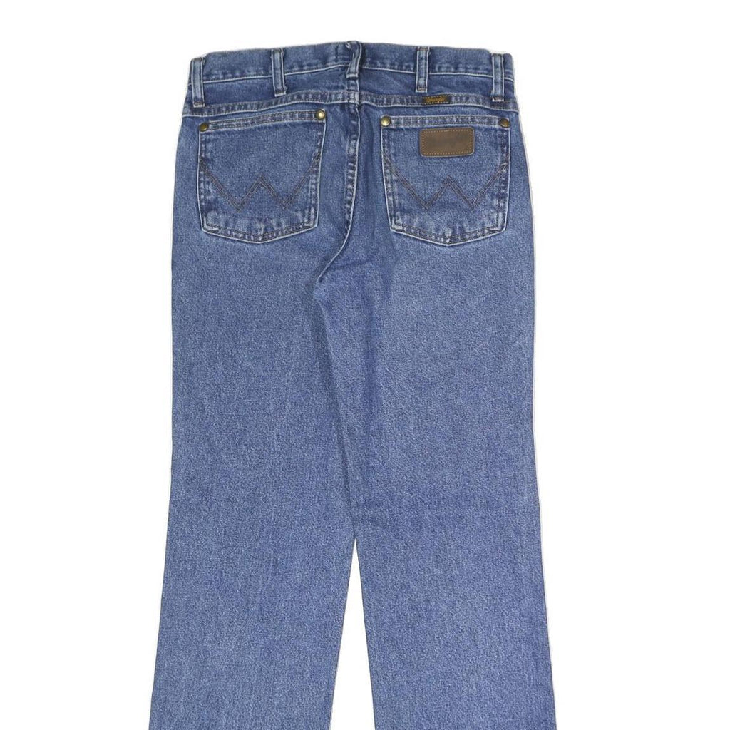 WRANGLER Mens Slim Fit Blue Denim Jeans W29 L32 Classic Zip Closure