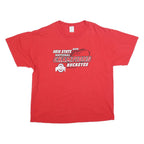 DELTA Mens Red Ohio State Buckeyes Graphic T-Shirt XL Short Sleeve Crew Neck