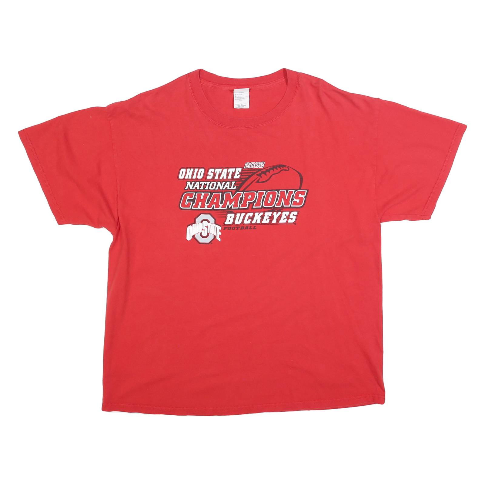 DELTA Mens Red Ohio State Buckeyes Graphic T-Shirt XL Short Sleeve Crew Neck
