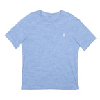 POLO RALPH LAUREN Mens Blue L Cotton Blend T-Shirt Short Sleeve Crew Neck