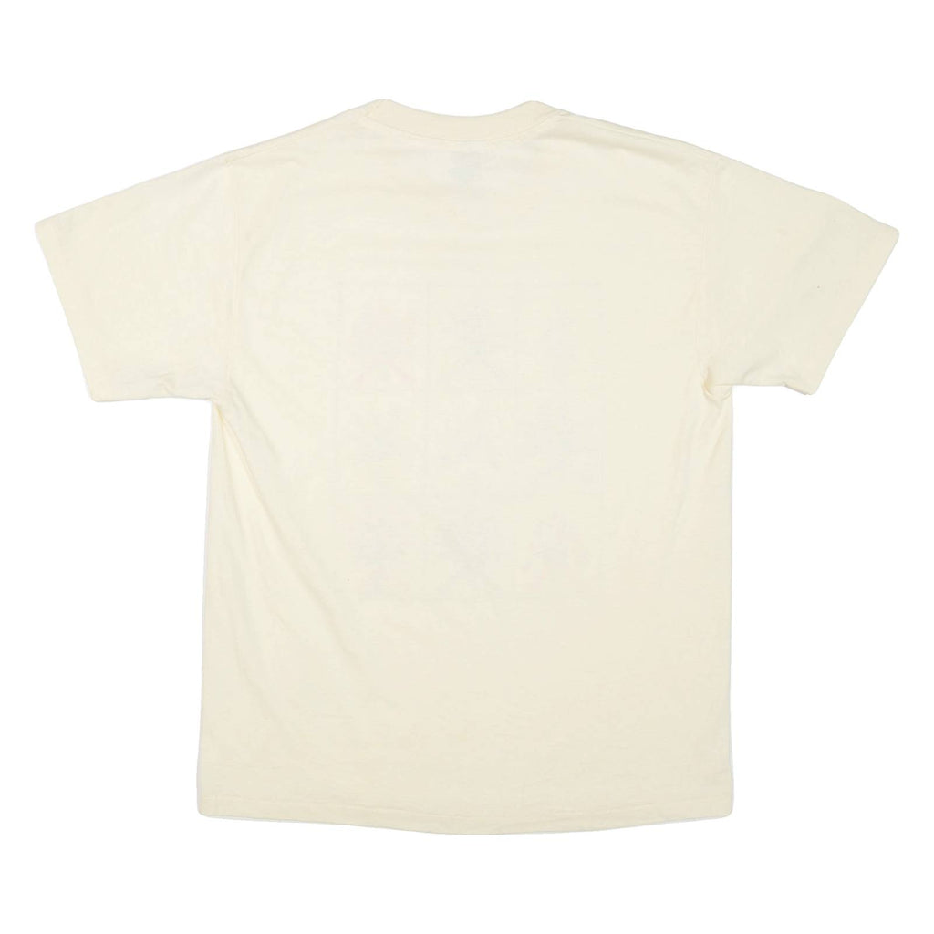 HANES Floral Womens T-Shirt Beige L