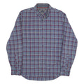 TOMMY HILFIGER Mens Blue & Red Check Shirt M Button-Down Collar Long Sleeve