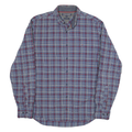 TOMMY HILFIGER Mens Blue & Red Check Shirt M Button-Down Collar Long Sleeve