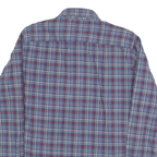 TOMMY HILFIGER Mens Blue & Red Check Shirt M Button-Down Collar Long Sleeve