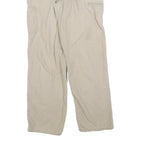CARHARTT Mens Relaxed Beige Cotton Blend Trousers W32 L32 Workwear Zip Closure