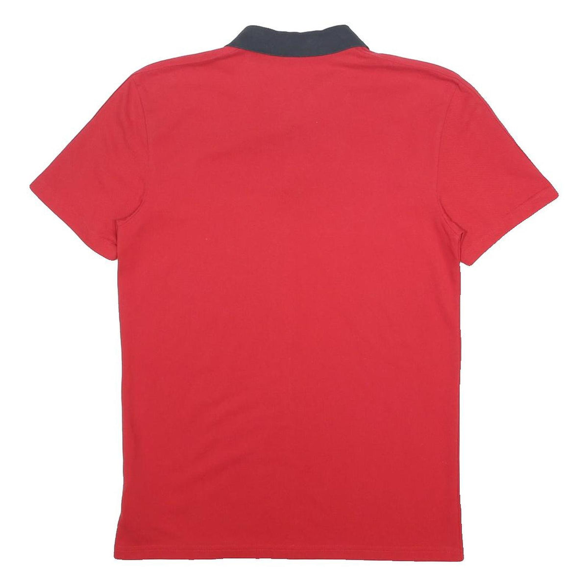 ADIDAS Mens Red & Black Polo Shirt M Cotton Blend Sports Casual Short Sleeve