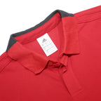ADIDAS Mens Red & Black Polo Shirt M Cotton Blend Sports Casual Short Sleeve
