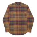 RALPH LAUREN Mens Brown & Burgundy Check Shirt M Long Sleeve Casual Cotton