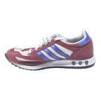 ADIDAS L A Trainer Mens Burgundy & Blue Sneaker Synthetic UK 7.5 Sports Style