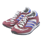 ADIDAS L A Trainer Mens Burgundy & Blue Sneaker Synthetic UK 7.5 Sports Style