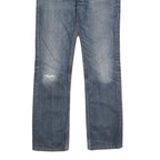 LEVI'S 511 SLIM Mens Jeans Blue Slim Straight Denim Medium W31 L34 Zip Cotton