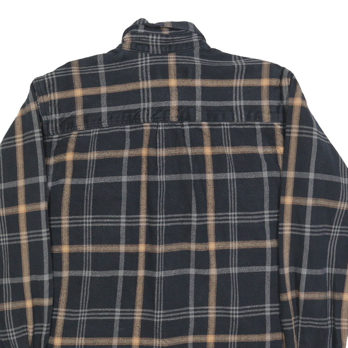 MOOSE CREEK Mens Black & Brown Check Shirt M Cotton Blend Casual Button-Down