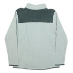 THE NORTH FACE Womens White & Dark Grey Plain Pullover Crew Neck Polyester Blend