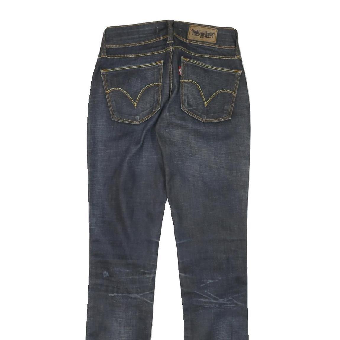 LEVI'S 473 Womens Jeans Blue Slim Skinny Denim Dark W24 L30 Stretch Cotton Blend