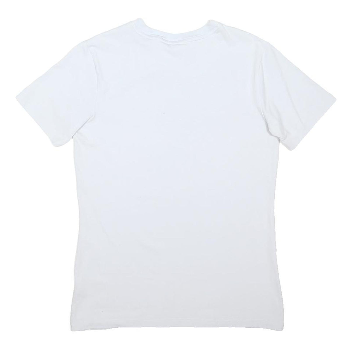 ADIDAS ORIGINALS Womens White Graphic T-Shirt UK 12 Short Sleeve Crew Neck