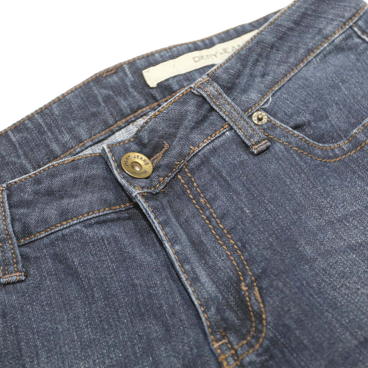 DKNY Womens Jeans Blue Regular Straight Denim Medium W31 L32 Classic Style