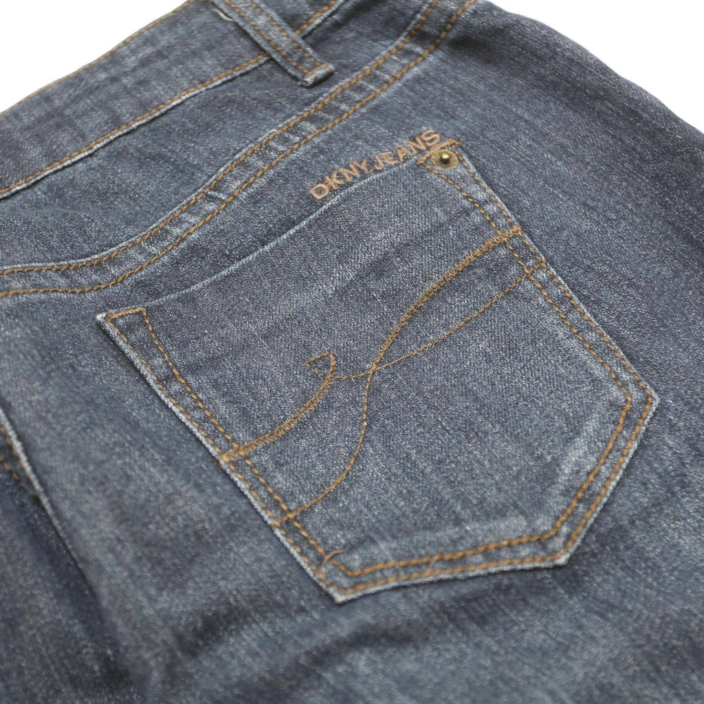 DKNY Womens Jeans Blue Regular Straight Denim Medium W31 L32 Classic Style