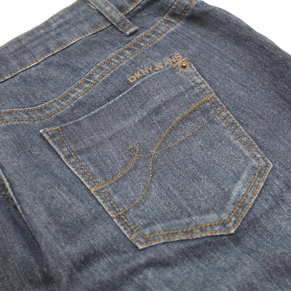 DKNY Womens Jeans Blue Regular Straight Denim Medium W31 L32 Classic Style