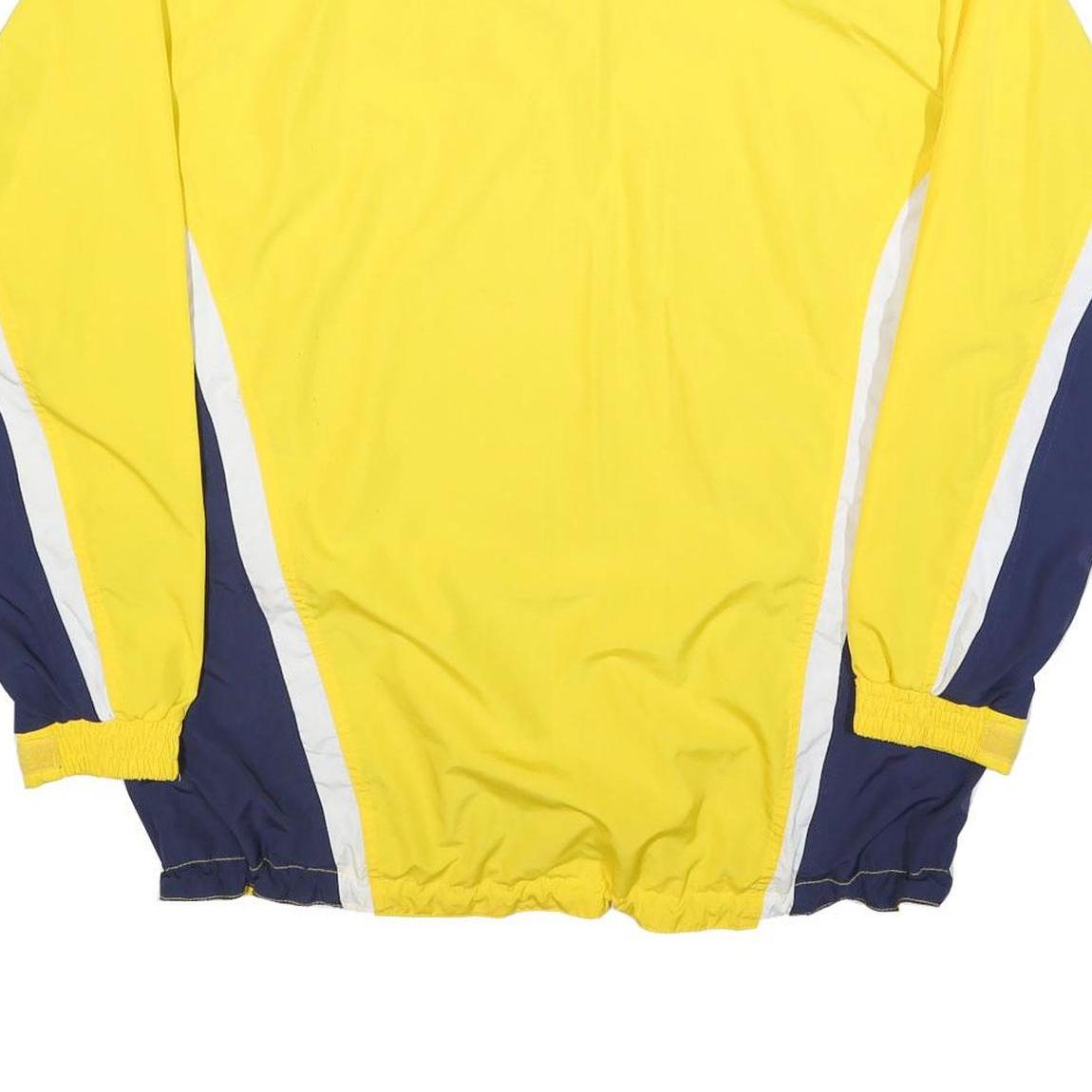 ODLO Mens Yellow & Navy Half Zip Polyester Track Jacket M Sport Activewear