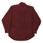 FIELD & STREAM Mens Maroon Plain Long Sleeve Shirt M Cotton Blend Casual
