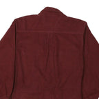 FIELD & STREAM Mens Maroon Plain Long Sleeve Shirt M Cotton Blend Casual