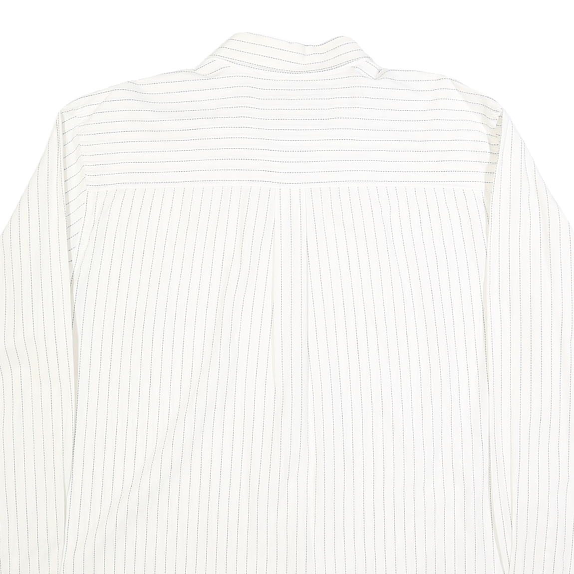 AVIREX Mens White & Black Stripe Cotton Shirt XL Classic Casual Button-Up