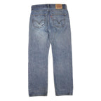 LEVI'S 501 Mens Jeans Blue Regular Straight Denim Medium W31 L30 Classic Button