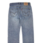 LEVI'S 501 Mens Jeans Blue Regular Straight Denim Medium W31 L30 Classic Button