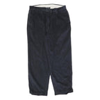 NAUTICA Mens Cotton Blend Blue Relaxed Straight Trousers W36 L30 Casual Zip