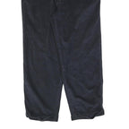 NAUTICA Mens Cotton Blend Blue Relaxed Straight Trousers W36 L30 Casual Zip