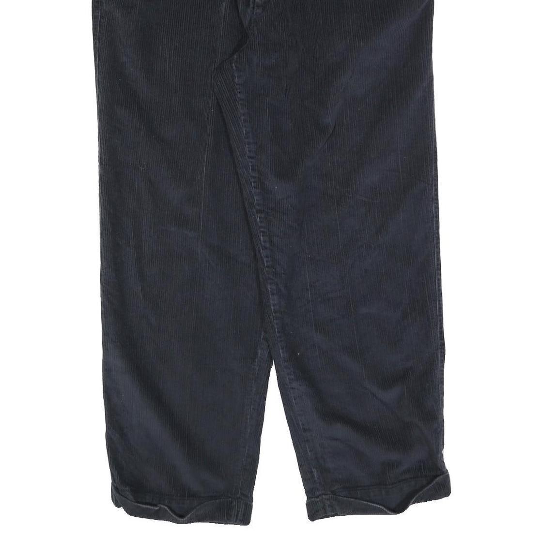 NAUTICA Mens Cotton Blend Blue Relaxed Straight Trousers W36 L30 Casual Zip