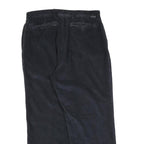 NAUTICA Mens Cotton Blend Blue Relaxed Straight Trousers W36 L30 Casual Zip