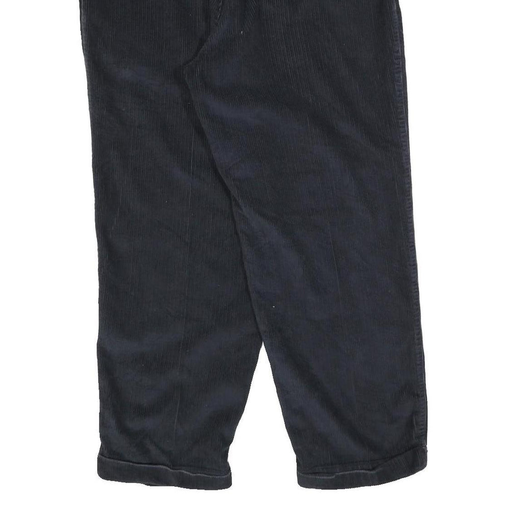 NAUTICA Mens Cotton Blend Blue Relaxed Straight Trousers W36 L30 Casual Zip