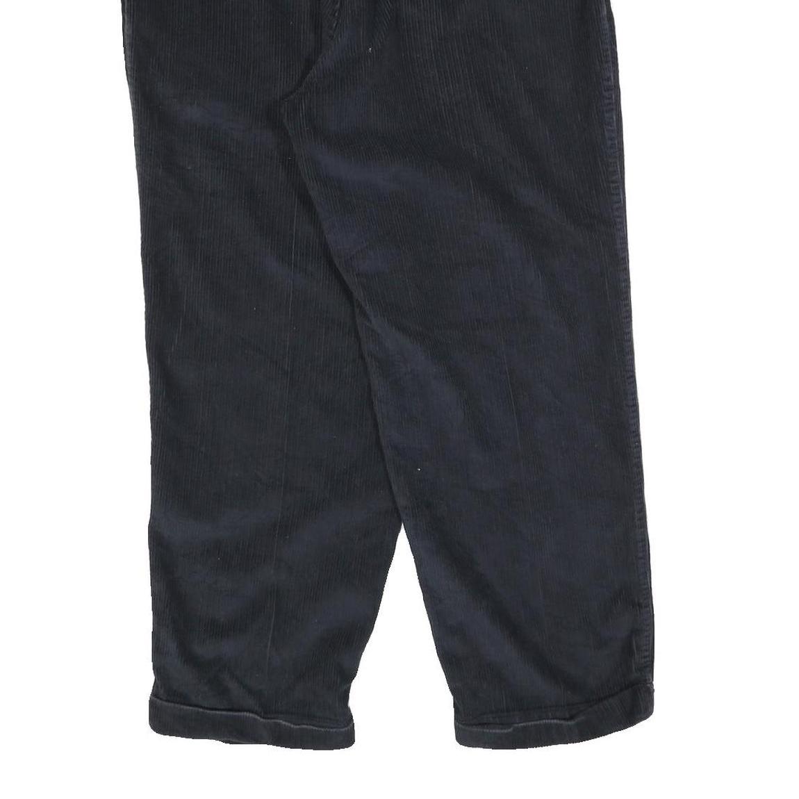 NAUTICA Mens Cotton Blend Blue Relaxed Straight Trousers W36 L30 Casual Zip