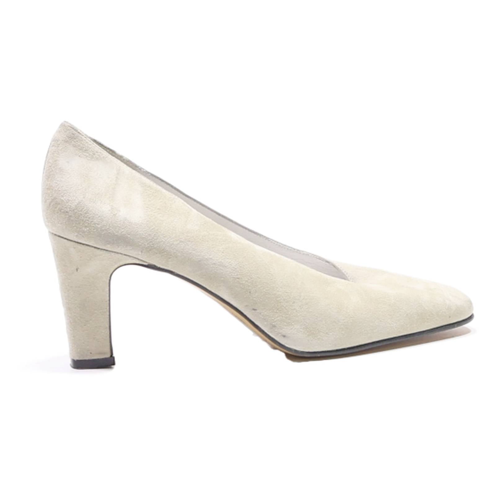 ANNE WEYBURN Pump Heels Grey Suede Womens UK 7