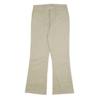 DICKIES Womens Cotton Blend Beige Slim Straight Trousers W30 L31 Casual Workwear