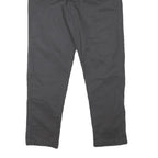 QUIKSILVER Mens Cotton Blend Black Slim Drawstring Trousers W32 L30 Casual Pants