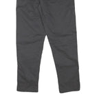 QUIKSILVER Mens Cotton Blend Black Slim Drawstring Trousers W32 L30 Casual Pants