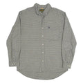 TIMBERLAND Mens Grey & Yellow Check Shirt L Cotton Blend Casual Classic Button