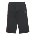 ADIDAS Womens Black Red Casual Shorts UK 8 W28 Cotton Blend Sporty