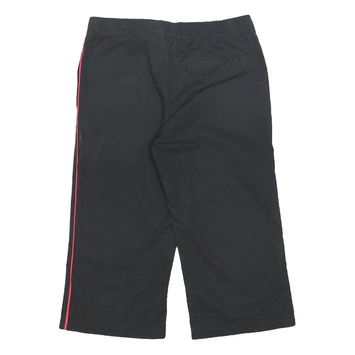 ADIDAS Womens Black Red Casual Shorts UK 8 W28 Cotton Blend Sporty