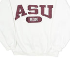 THE COTTON EXCHANGE Womens White ASU Mom Crew Neck S Sweatshirt Cotton Blend