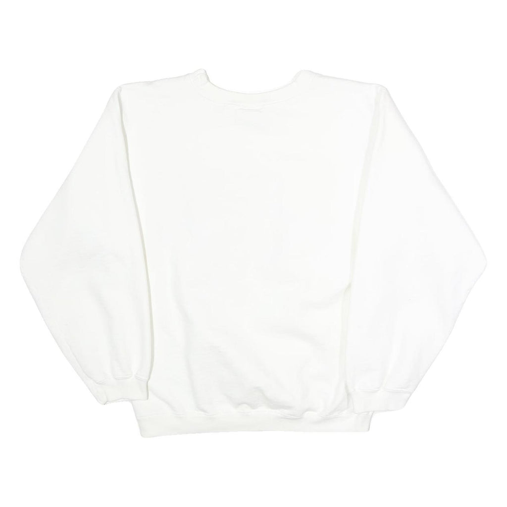 THE COTTON EXCHANGE Womens White ASU Mom Crew Neck S Sweatshirt Cotton Blend