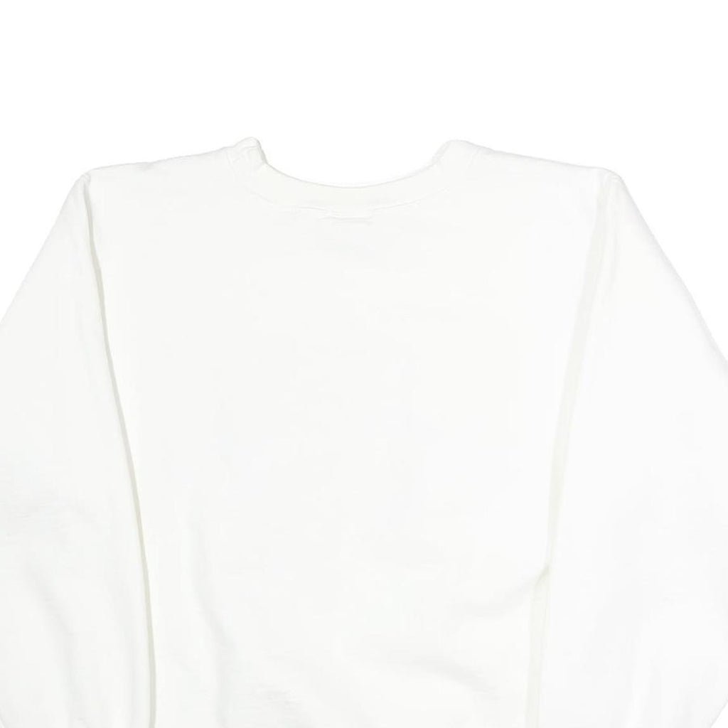 THE COTTON EXCHANGE Womens White ASU Mom Crew Neck S Sweatshirt Cotton Blend