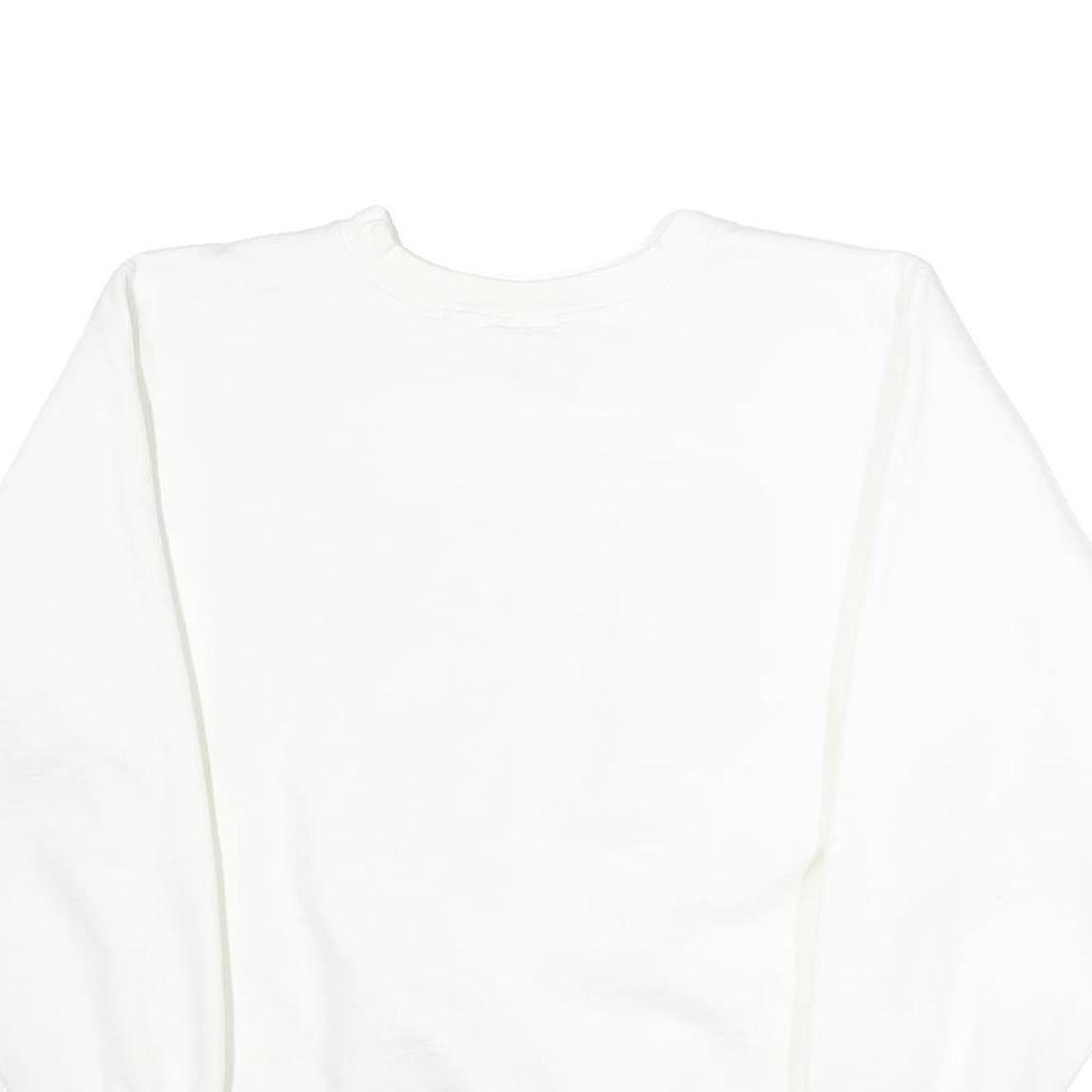 THE COTTON EXCHANGE Womens White ASU Mom Crew Neck S Sweatshirt Cotton Blend