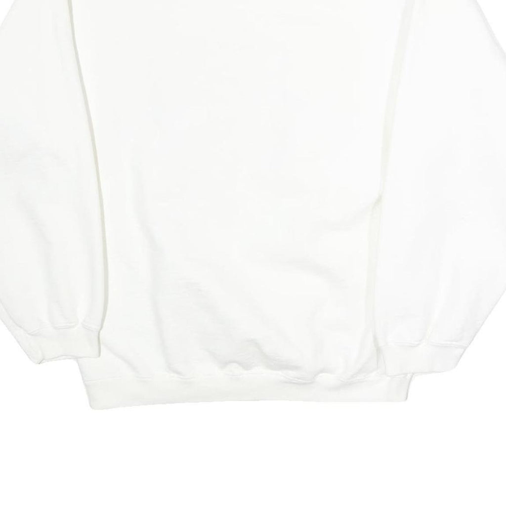 THE COTTON EXCHANGE Womens White ASU Mom Crew Neck S Sweatshirt Cotton Blend