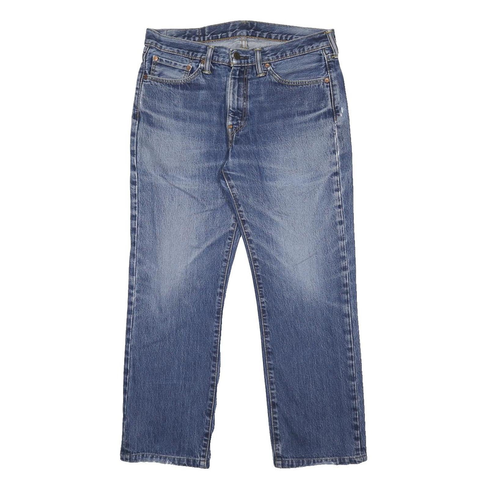 LEVI'S 514 Mens Jeans Blue Slim Straight Denim Medium W33 L27 Classic Casual