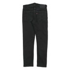 LEVI'S 502 Big E Mens Slim Black Denim Dark W31 L29 Stretch Jeans