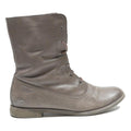 LACOSTE Women's Lace Up Leather Ankle Boots Brown UK 7 Casual Designer