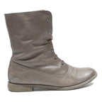 LACOSTE Women's Lace Up Leather Ankle Boots Brown UK 7 Casual Designer